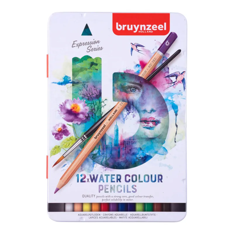 Bruynzeel Expression Watercolor Pencils, 12 pcs
