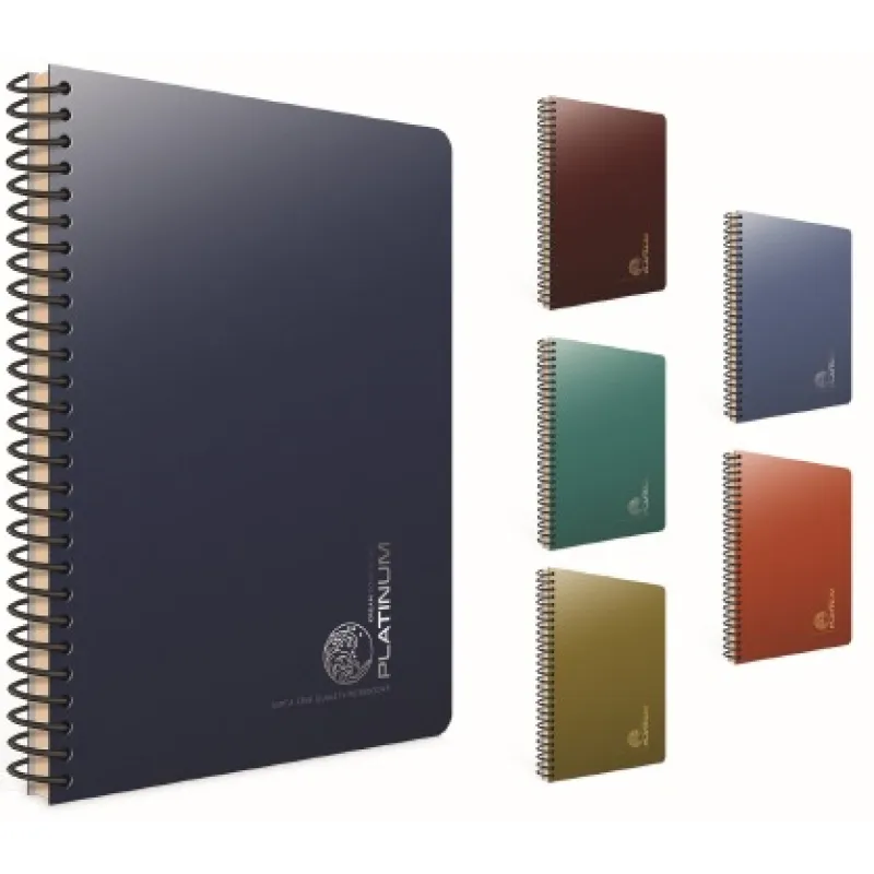 GIPTA DEFTER PLATINUM 17X24 SPİRALLİ PP KAPAK 100 YP. ÇİZGİLİ 5692