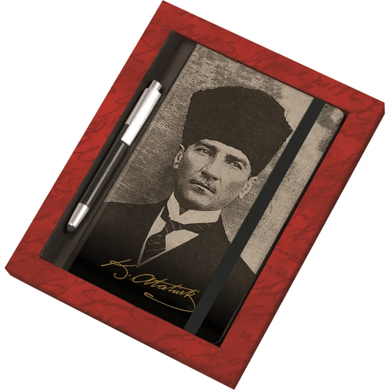 GIPTA AJANDA GÜNLÜK 13x21 ATATÜRK SET (AJANDA+TOUCH PEN KALEM) S1070