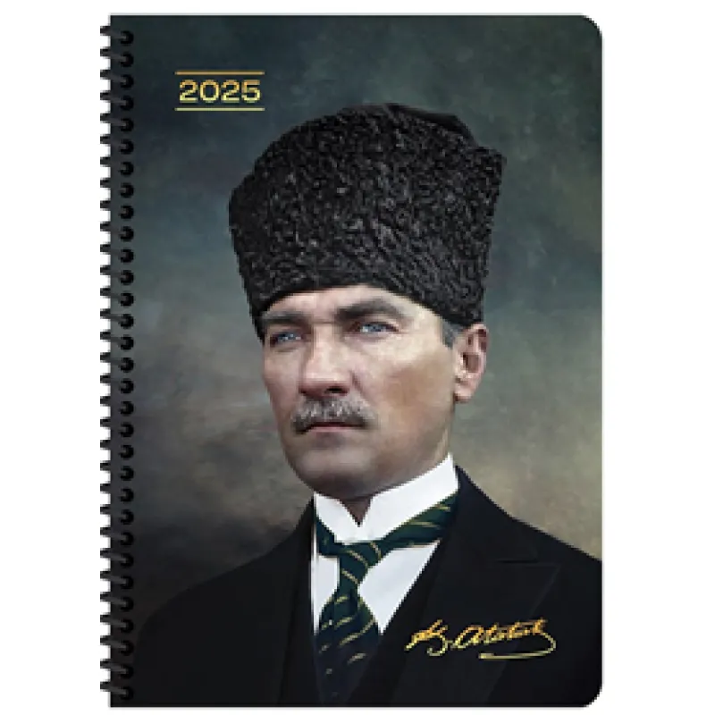 KESKİN COLOR 2025 ATATÜRK AJANDASI 17X24 SERT KAPAK SPİRALLİ 6000078